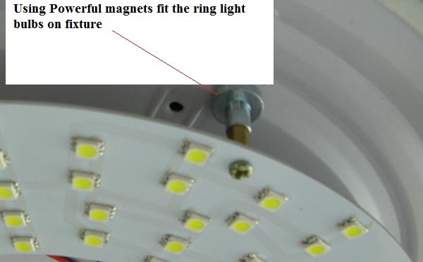 12 Watt led panel, 5" ring 35W fluorescent LED replacement - Click Image to Close