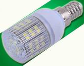 E14, 3W dimmable LED, 31mm w/cover LED bulbs, cool white - Click Image to Close