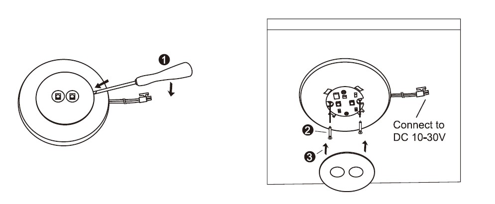 (image for) LED Cabinent light for Boats and cars, 4 watt DC10~30v