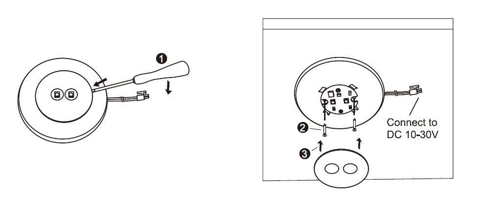 (image for) LED Cabinent light for Boats and cars, 4 watt DC10~30v - Click Image to Close