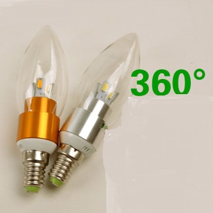 (image for) BA11, E14 candle light bulbs, 3 watt led bulbs, AC85~265V - Click Image to Close