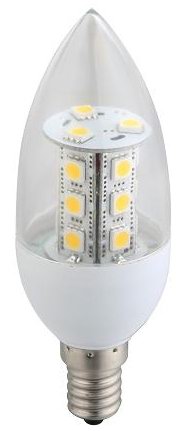 (image for) E12, BA11, 3.5 Watt Candle LED Light bulbs, Warm white, AC120V - Click Image to Close