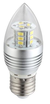 (image for) E27, BA11, 3.5 Watt Candle LED Light bulbs, Warm white, AC120V - Click Image to Close