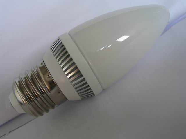 (image for) E27, 4.5W Candle Light bulbs LED, Milky glass, Warm white - Click Image to Close