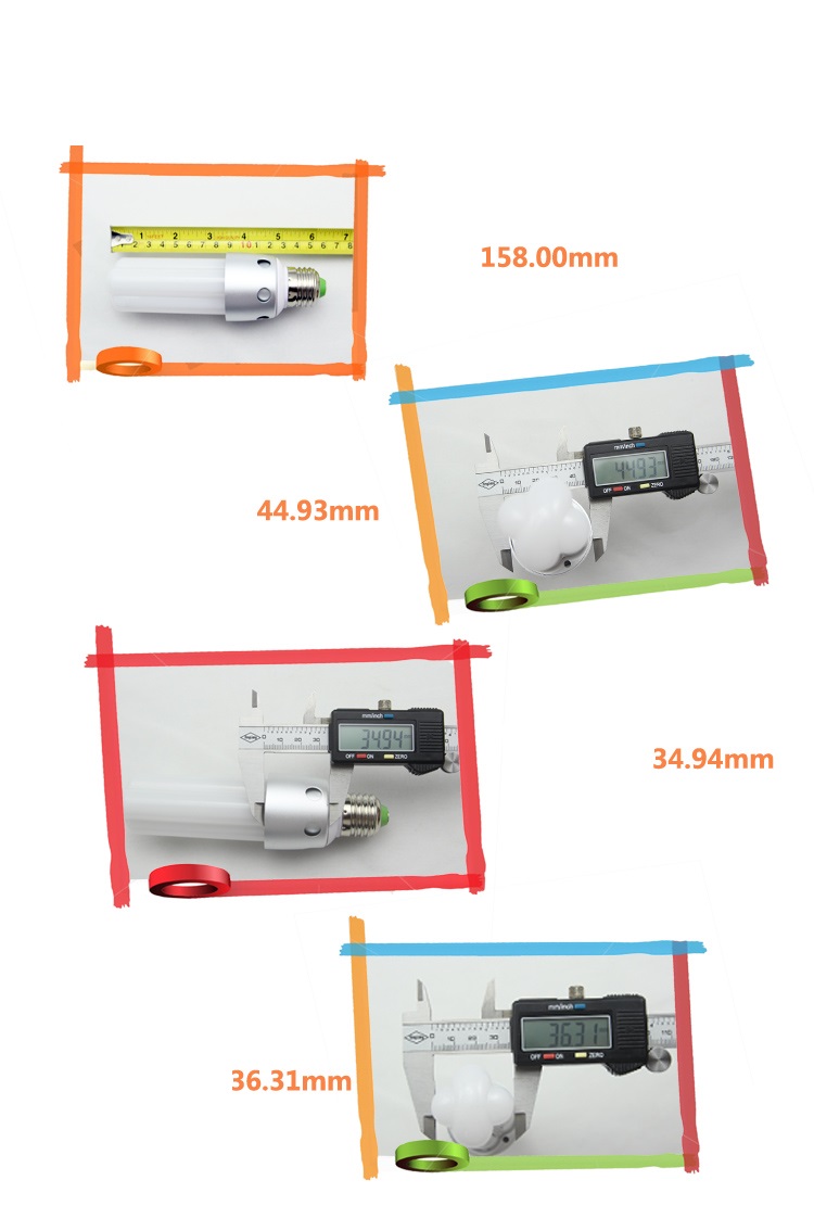 (image for) 8W with 42 pcs 2835 SMD, 6" CFL LED bulb, different base, OEM - Click Image to Close