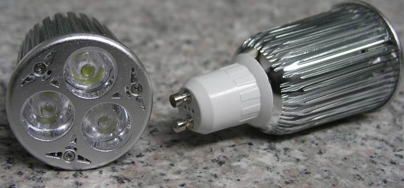 (image for) GU10 led light bulbs for home use, Use 3 pcs 3W LEDs, Cool white - Click Image to Close