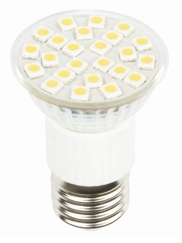 (image for) JDR, 3.5W LED Lights, 24pcs 5050 SMD LED, Warm white, AC120V - Click Image to Close