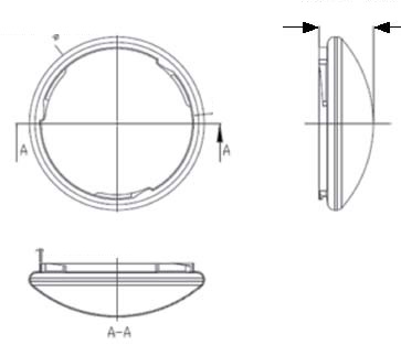 (image for) 12" home ceiling light fixture with 18 watt led, AC85~265V - Click Image to Close