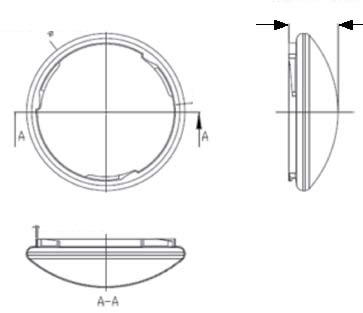 (image for) 24 watt 14" circular Flush mounts ceiling lamp - Click Image to Close