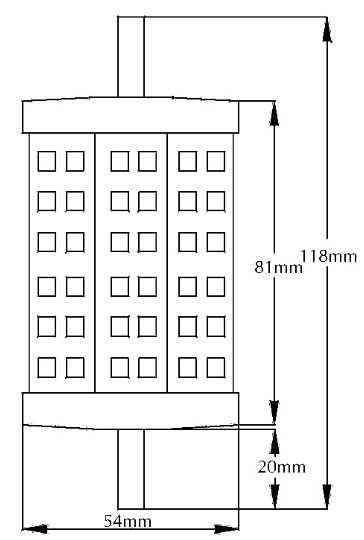 (image for) 10 watt R7S LED bulbs, MOL 4-11/16", Natural white, AC85~265V