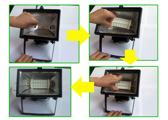 (image for) 10W Double Ended R7S LED light bulbs, MOL 4-11/16" , AC85~265V - Click Image to Close