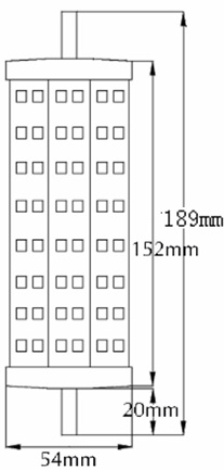 (image for) 13 watt Double Ended R7 LED light bulbs, MOL 7-7/16", AC85~265V