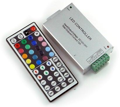 (image for) RGB color LED light strips infrared remote controller, 44 KEY - Click Image to Close