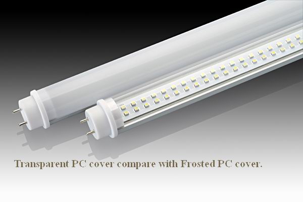 (image for) T8, 2 FT, 10W LED Frosted tube, 144pcs SMD LED, Warm white - Click Image to Close