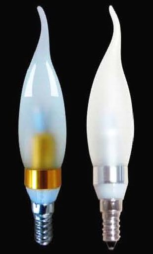 (image for) BA11 Candle LED dimmable Light bulbs, 4W W/6 pcs SAMSUNG LED - Click Image to Close