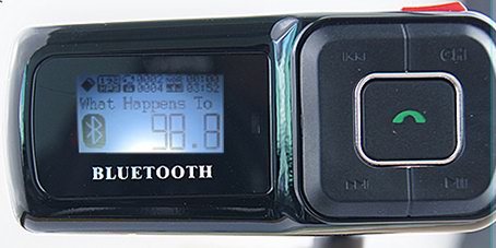 (image for) Bluetooth car kit 8GB SD, FM, Aux 3.5, plug on cigarette socket - Click Image to Close