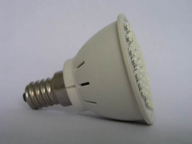 (image for) E14, 3W dimmable LED Bulbs, 50mm cup w/48pcs 3528 SMD LED - Click Image to Close