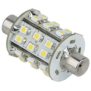 Aqua Signal Navigation Light LED bulb Dimple / Barrel End - Click Image to Close