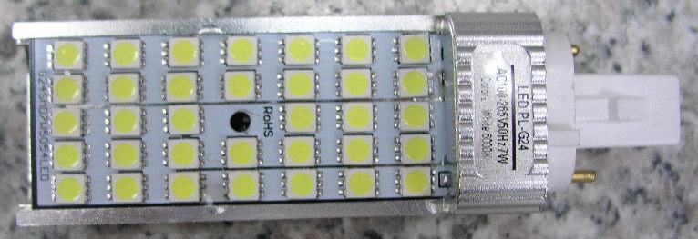 (image for) PL, G23, G24 directional(single plane) 7W, CFL LED replacement - Click Image to Close