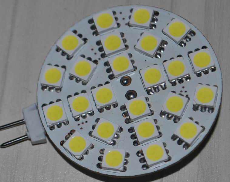 (image for) G4, 4W LED Bulbs, 24pcs 5050 SMD, 12V, Warm white - Click Image to Close