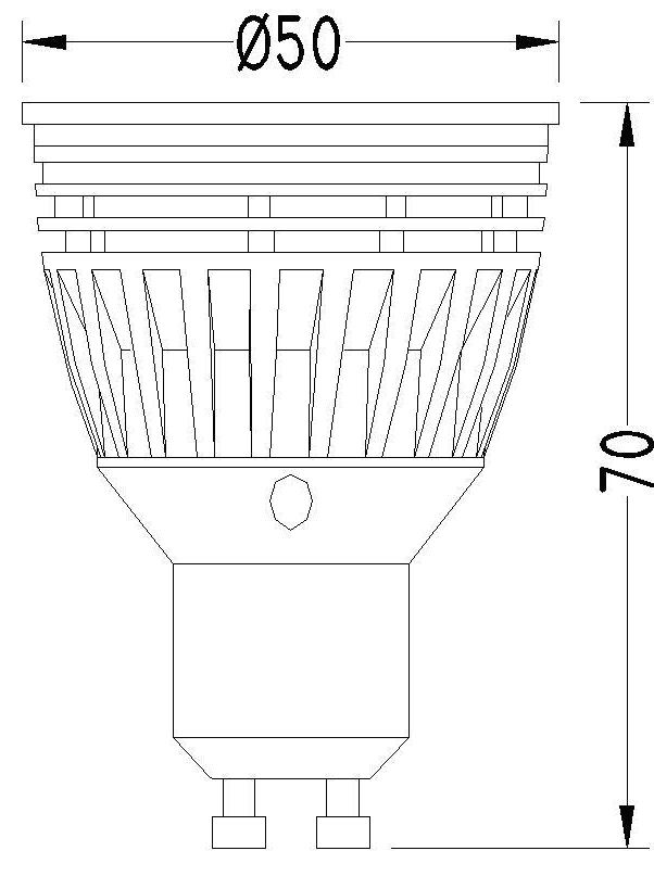 (image for) GU16,GU10 Base, 5 watt, dimmable LED spotlights,230V - Click Image to Close