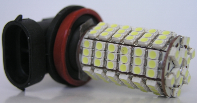 (image for) H8/H11 compatible LED Bulb for car 4 watt,120 pcs 1210 SMD, 12V - Click Image to Close