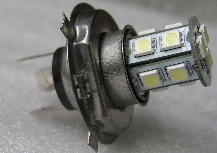 (image for) H4 LED bulbs for car 2 watts, 13 pcs 5050 SMD, 12V, Head Lamp - Click Image to Close