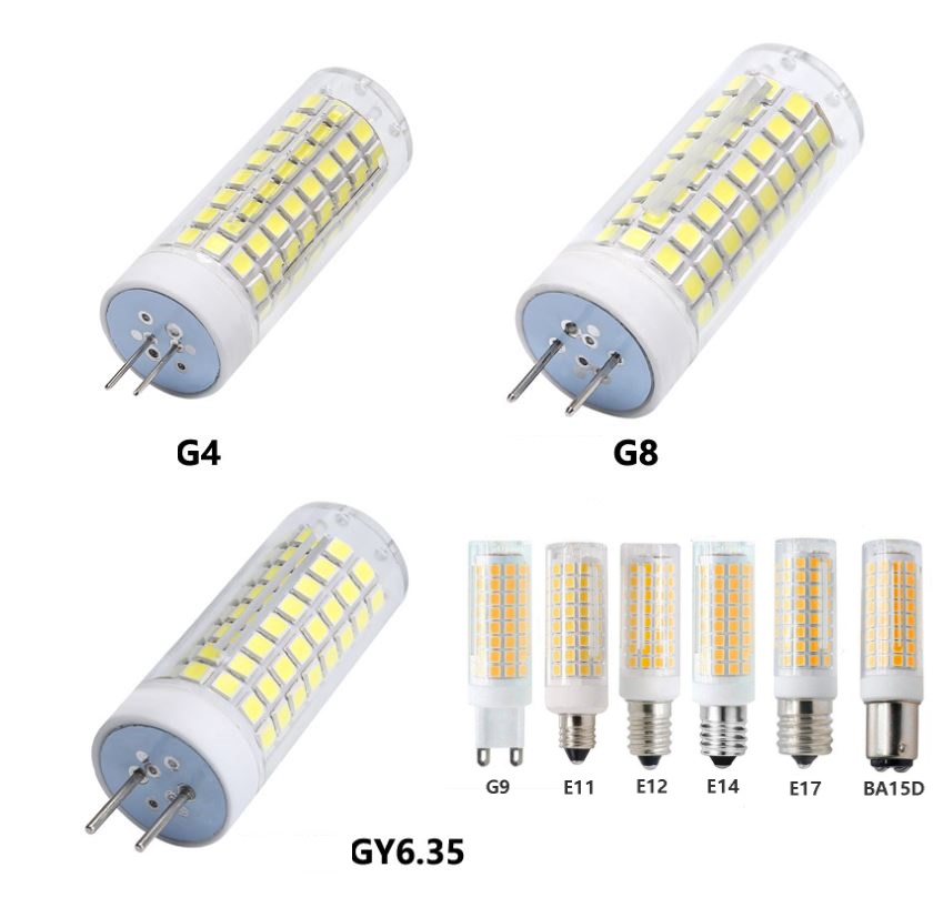 10W Ceramic dimmable LED bulb G9 E11 E12 E14 E17 BA15D G4 G8