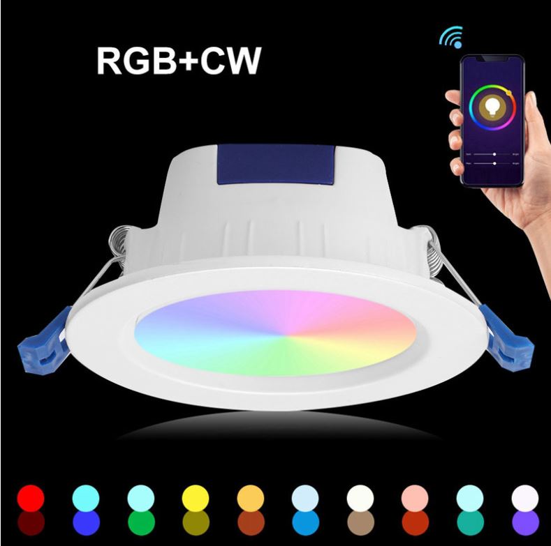 (image for) 10W Smart ZigBee RGB CCT Tunable Smart LED Downlight kit