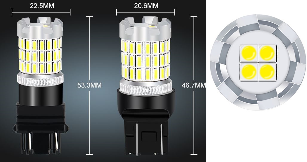 (image for) 1157 3157 7443 braking light Dual filament 24v 12V car led bulb - Click Image to Close