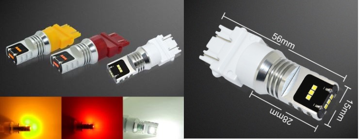 (image for) 15W 12v 24v 3157 car LED bulb Brake Stop Tail Reverse led light - Click Image to Close