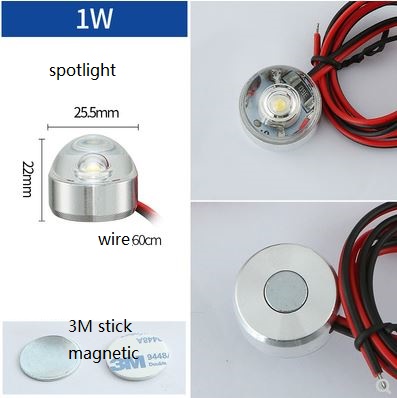 1W magnetic led spotlight for mechanical equipment working area