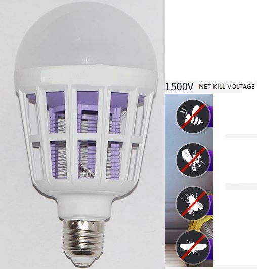 (image for) 15W 2 in 1 Mosquito Killer Lamp LED Electronic Insect & Fly Killer Indoor & Outdoor insect traps