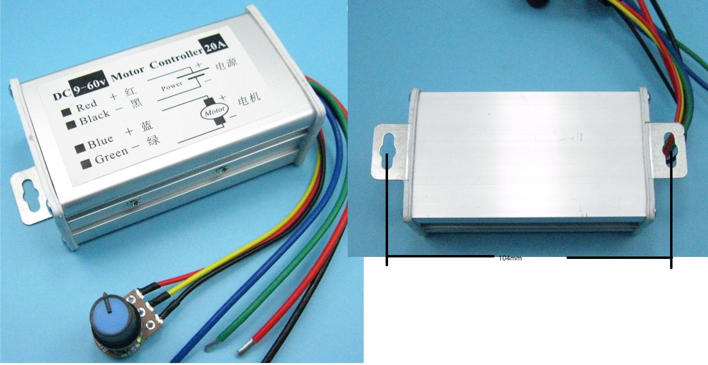 (image for) 20A IGBT PWM DC LED Dimmer motor Speed Control Switch governor - Click Image to Close