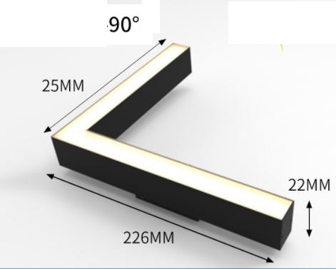 (image for) ZigBee smart led 48V pin Track corner light 16W OSRAM led chip