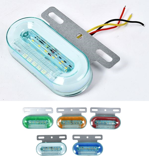 (image for) Truck LED Clearance Light safety Side Marker Light, Boat Stair Deck Side Marker Light Courtesy Lights Indicator Turn Signal Lighting Marine Boat Taillight - Click Image to Close