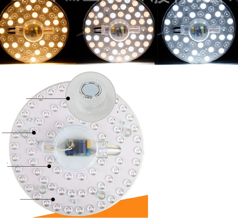 24W temperature tuning light3000K-4000K-6500k 2d led replacement