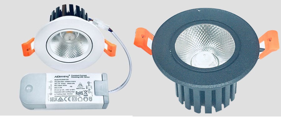 (image for) 2" LED 5W 0-10Vphase dimming Tuya dali compatible light fittings, Dali compatible light fittings ceiling