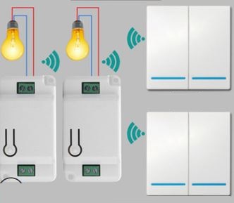 (image for) Tuya Smart Switch Remote Push Button RF Wireless Relay receiver - Click Image to Close