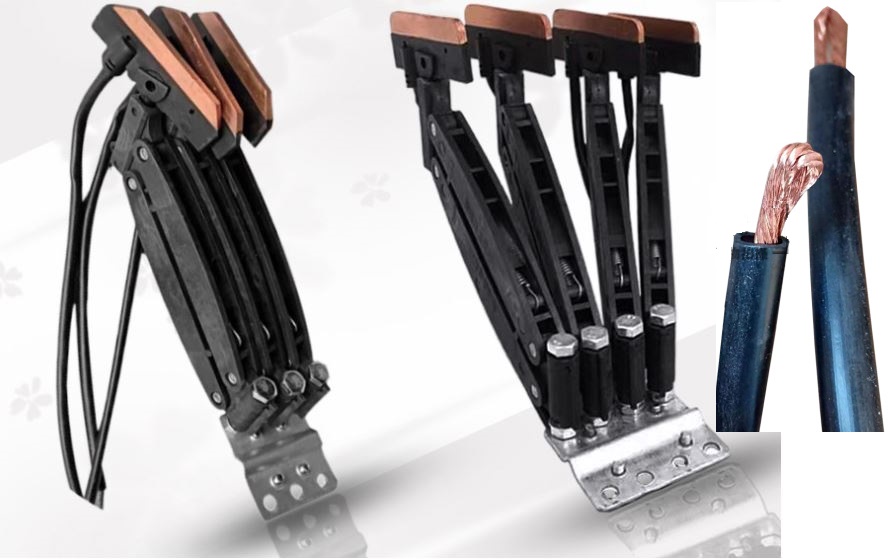 (image for) 100A 3P, 4P, 6P Current collector for Seamless Conductor Rail System using Seamless Conductor bar, Isulator conductor rail