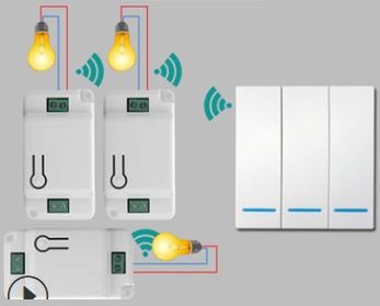 (image for) Tuya Smart Switch Remote Push Button RF Wireless Relay receiver - Click Image to Close