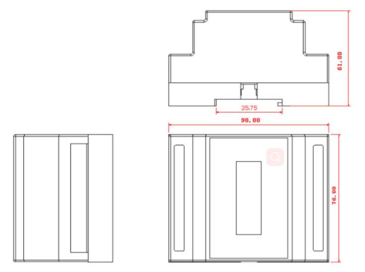 (image for) 3 CH DIN rail DMX decoder AC 110V AC 230V reverse phase dimmer - Click Image to Close