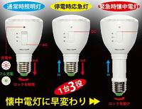 (image for) LED Light bulbs/Emergency Lamps/Flash Lights 3 in 1, Warm white