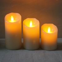 3" realistic flame effect LED candle, 4", 5", 6", 8" High