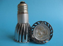 (image for) JDR LED light bulb replacement, E27, 3x2W Cree LEDs, Warm White