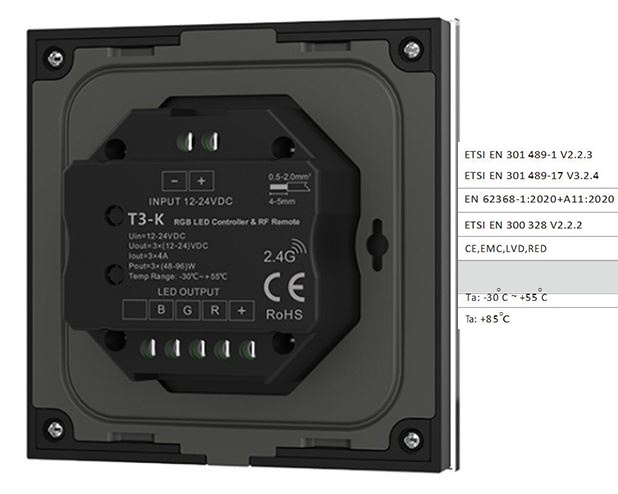 (image for) RGB DC dimmer switch, led lights Brightness rotary control DC dimmer swich, CCT Dimmer switch 48v, DC Dimmer 12V, 24V, 36V, 48V, PWM Dimmer switch