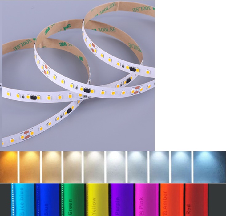 (image for) 3 OZ PCB 48V LED strip lights low voltage design and constant current led strip integrated with IC module, red, green, blue, ice blue, yellow, white