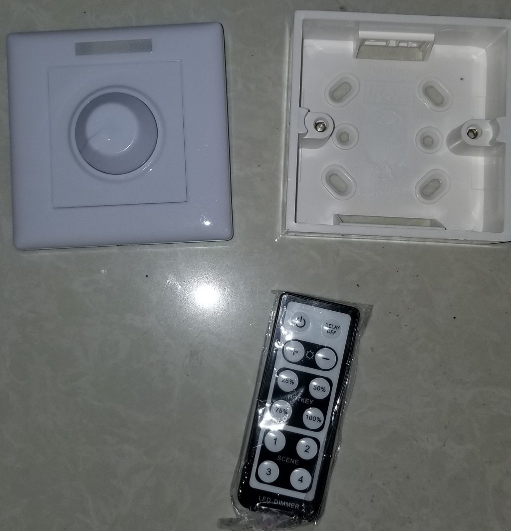 (image for) 6A DC dimmer switch best for battery charging dimming lighting, Dimmer 48v, DC Dimmer 12V, 24V, 36V, 48V, PWM Dimmer swutch, Brightness rotary control for DC dimming led bulb or led strip