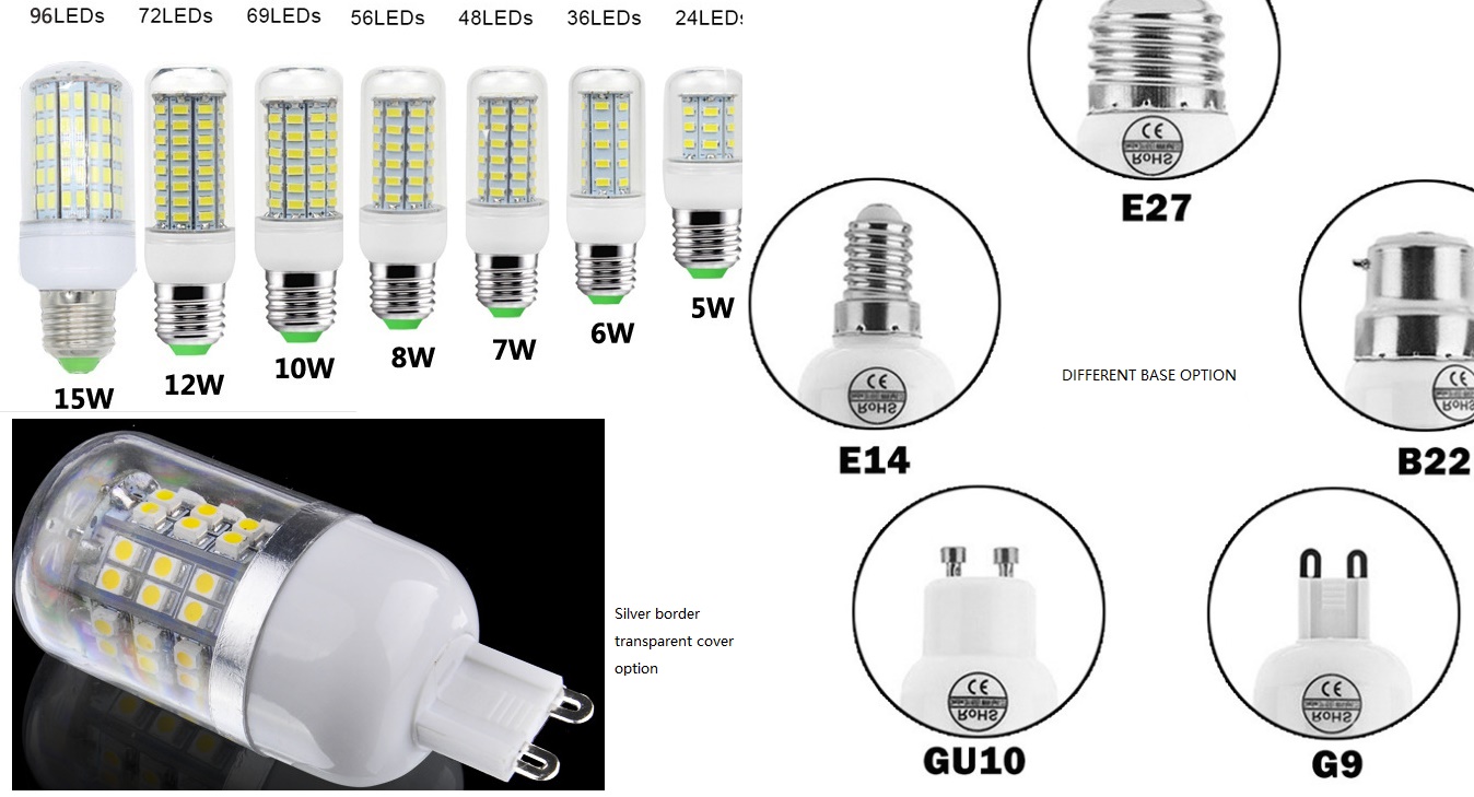 (image for) 6W dia 30mm led bulb E12 E14 E26 E27 GU10 G9 B22 base option - Click Image to Close