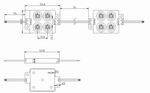 (image for) 1.065W LED modules for backlight use 4 pcs 5050 SMD LED, 12V